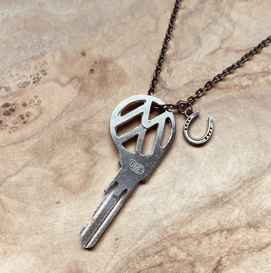 Vintage Volkswagen Key Necklace or Keychain, Upcycled VW Key Jewelry, Beetle, Bus, Jetta, Golf, GTI