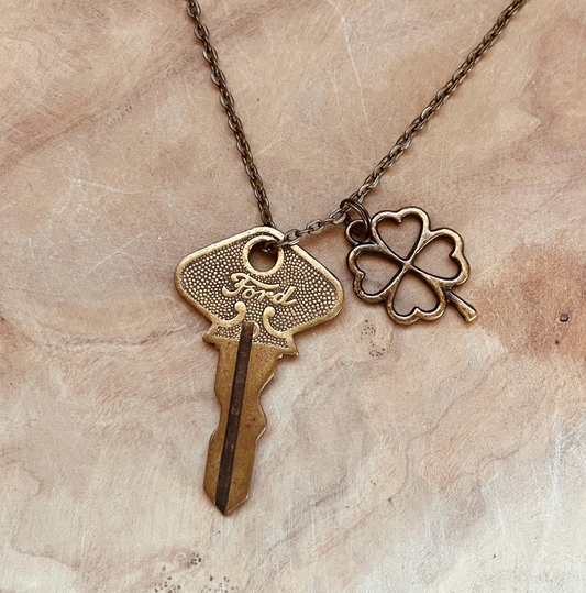 Vintage Ford Model T Key Necklace or Keychain Authentic Ford Key Jewelry Classic Car Collector Gift