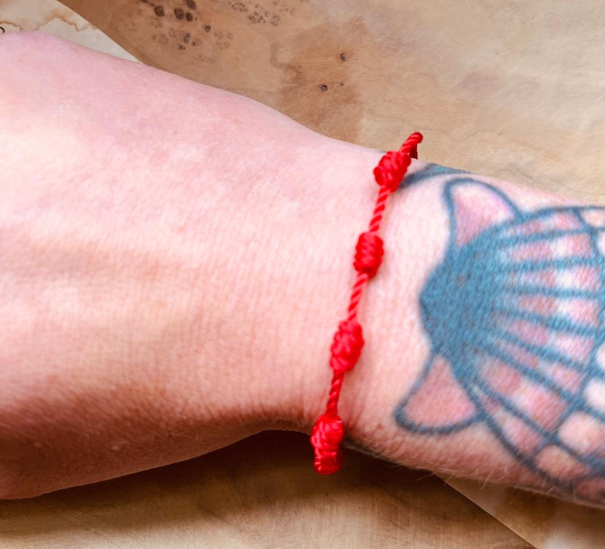 Red String of Fate Bracelet, Invisible Thread Bracelet, Soulmate Destiny Bracelet, Adjustable Red String Bracelet Gift