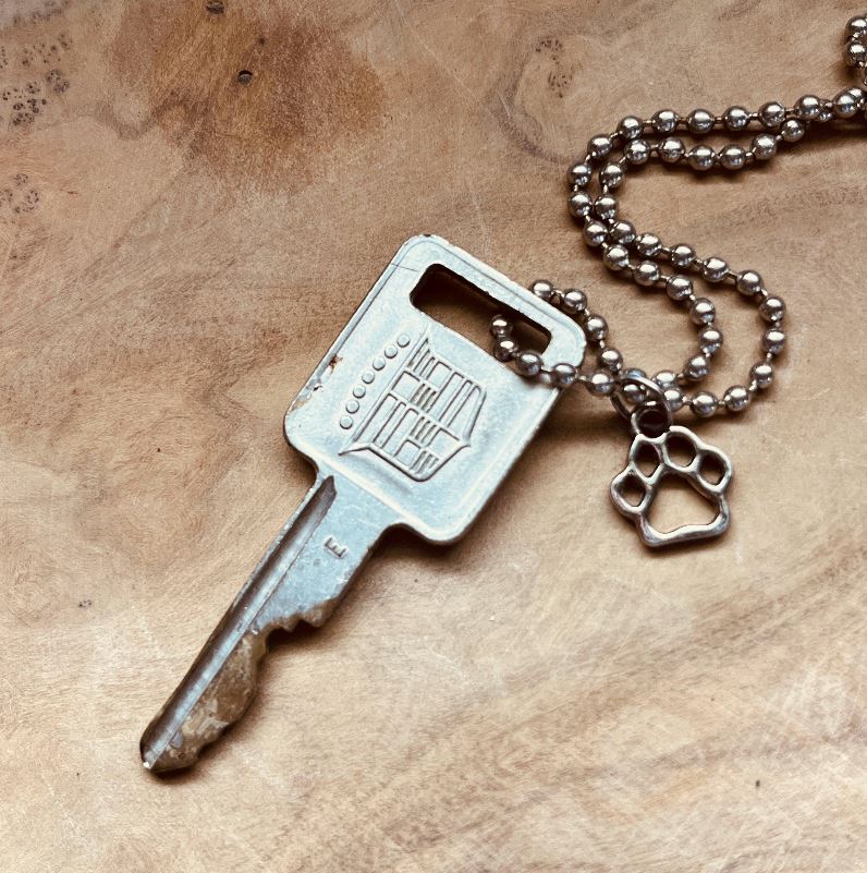Vintage Cadillac Key Necklace, DeVille, Escalade, Eldorado, Fleetwood, Seville, Classic Cadillac Keychain Jewelry