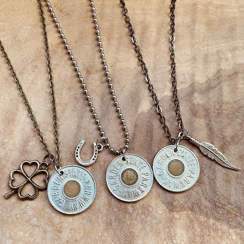 Authentic New Jersey Transit Token Necklace Vintage NJ Transit Coin Jewelry Custom Chain Charm