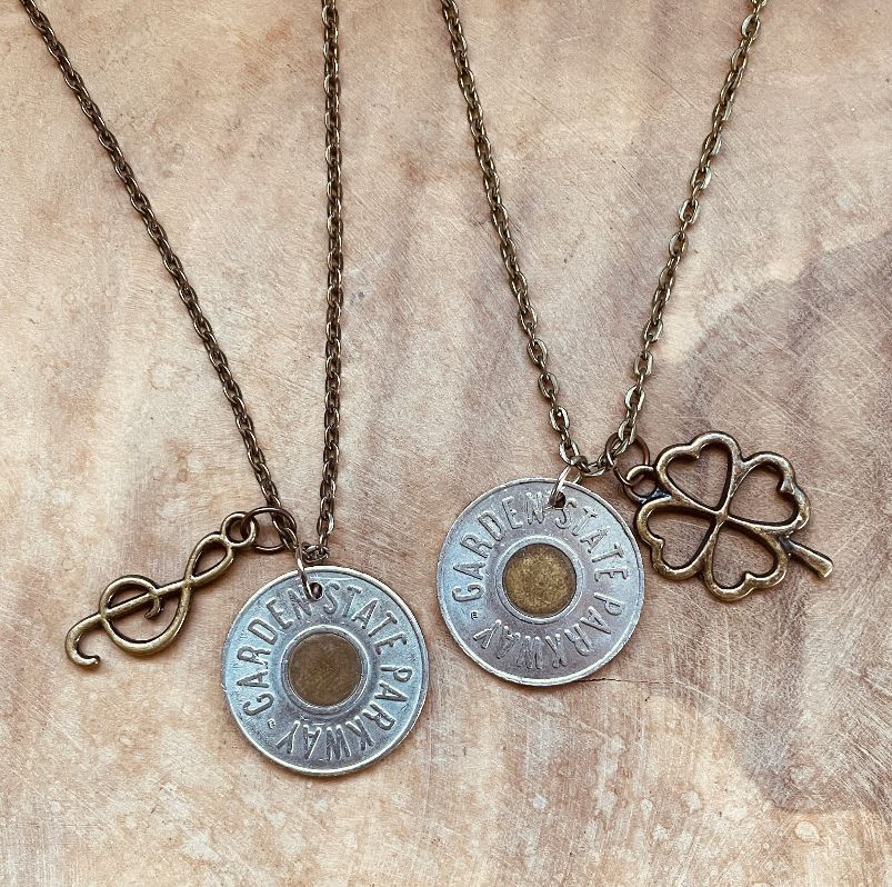 Authentic New Jersey Transit Token Necklace Vintage NJ Transit Coin Jewelry Custom Chain Charm