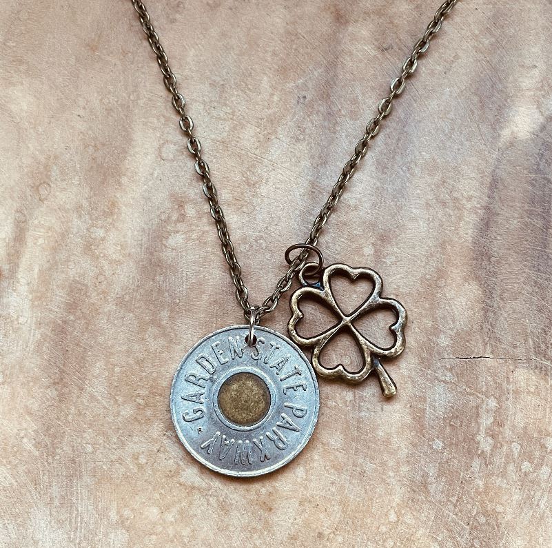 Authentic New Jersey Transit Token Necklace Vintage NJ Transit Coin Jewelry Custom Chain Charm